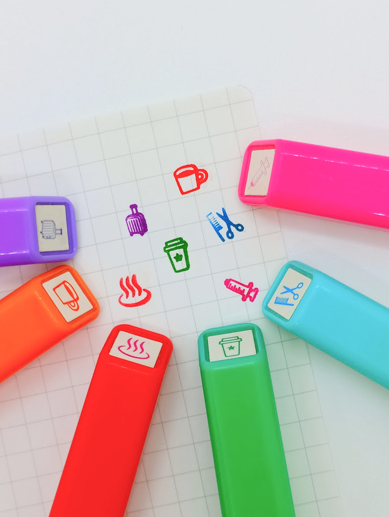 スケジュール浸透印の押印イメージ