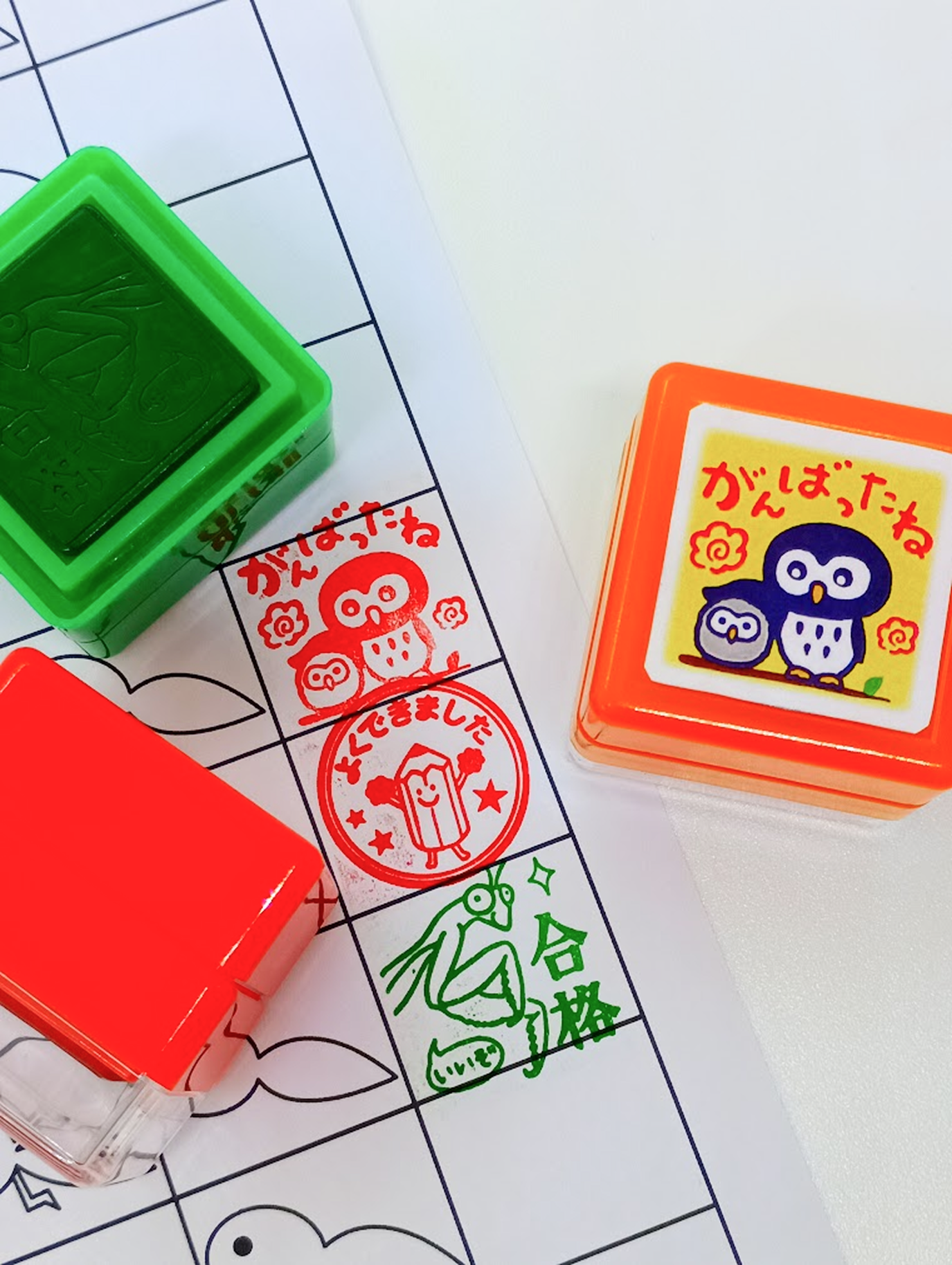 ティーチャー浸透印（30角）の押印イメージ